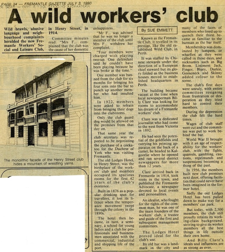 Freo Gazette 1990